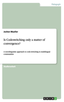 Is Codeswitching only a matter of convergence?