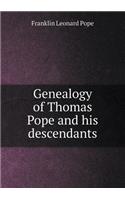 Genealogy of Thomas Pope and His Descendants