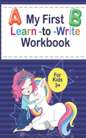 My First Learn to Write Workbook for kids 3+