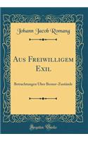 Aus Freiwilligem Exil: Betrachtungen Über Berner-Zustände (Classic Reprint)