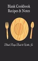 Blank Cookbook Recipes & Notes