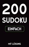 200 Sudoku einfach mit Lösung