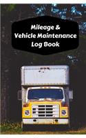 Mileage & Vehicle Maintenance Log Book