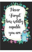 Never Forget How Wildly Capable you are