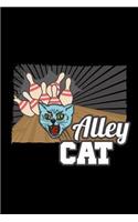 Alley Cat: Cat Gifts for Cat Lovers - Lined College Ruled Notebook, 6x9 Journal, Small Composition Book