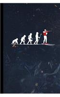 Evolution Of Biathlon: Military Patrol Gift For Winter Sports Lovers (6x9) Lined Notebook To Write In