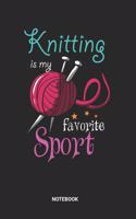 Knitting Sport Notebook