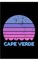 Cape Verde: Vintage World Travel Keepsake Blank Lined Journal Notebook