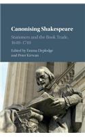 Canonising Shakespeare