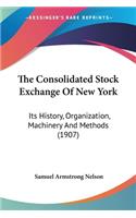 The Consolidated Stock Exchange Of New York