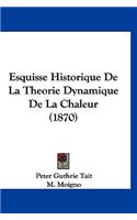 Esquisse Historique de La Theorie Dynamique de La Chaleur (1870)