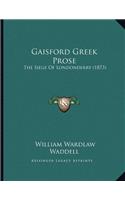 Gaisford Greek Prose