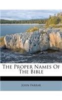 The Proper Names of the Bible