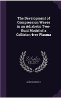 Development of Compression Waves in an Adiabetic Two-fluid Model of a Collision-free Plasma