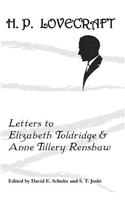 Letters to Elizabeth Toldridge and Anne Tillery Renshaw