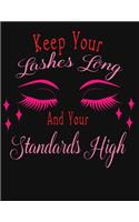 Keep your lashes long and your standards high