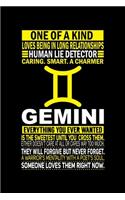 Gemini Diary: A Journal, Notepad, or Diary to write down your thoughts. - 120 Page - 6x9 - College Ruled Journal - Writing Book, Personal Writing Space, Doodle, N