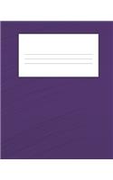 Purple Composition Notebook: Wide Ruled Notebook Lined School Journal - 110 Pages - 7.5 x 9.25" - Children Kids Girls Boys Teens Women Wide Ruled School Composition Books