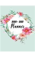 2020-2021 Planner: 2 Years Planner Calendar Personalized January 2020 up to December 2021 Contains extra lined pages to record notes Monthly Cover Design with Beautifu