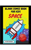 Blank Comic Book For Kids Space