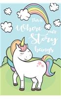 This is Where our Story Beings Composition Notebook