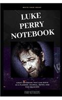 Luke Perry Notebook: Great Notebook for School or as a Diary, Lined With More than 100 Pages. Notebook that can serve as a Planner, Journal, Notes and for Drawings.