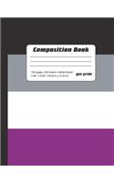 Asexual Flag - Wide Ruled Lined Composition Book