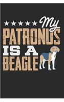 My Patronus Is a Beagle: Blank Lined Writing Journal Notebook Diary 6x9