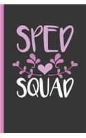 Sped Squad: Notebook & Journal for Bullets or Diary for Special Education Staff - Take Your Notes or Gift It, Dot Grid Paper (120 Pages, 6x9)