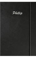 Phillip: Blank Cookbook Recipes & Notes Featuring 120 Pages 6x9 Simulated Leather Cover