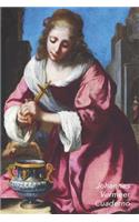 Johannes Vermeer Cuaderno: Santa Práxedes - Diario Elegante - Perfecto Para Tomar Notas - Ideal Para La Escuela, El Estudio, Recetas O Contraseñas