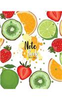 Notebook Dot-Grid: Cute Fruits Cover: Notebook Dot-Grid: Notebook For Journaling, Doodling, Creative Writing, School Notes, and Capturing Ideas,120 pages, Size 8" x 10