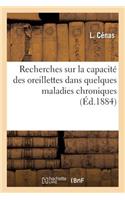 Recherches Sur La Capacité Des Oreillettes Dans Quelques Maladies Chroniques