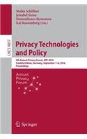 Privacy Technologies and Policy