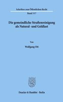 Die Gemeindliche Strassenreinigung ALS Natural- Und Geldlast