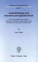 Auskunftshaftung Nach Deutschem Und Englischem Recht