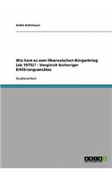 Wie kam es zum libanesischen Bürgerkrieg (ab 1975)? - Vergleich bisheriger Erklärungsansätze