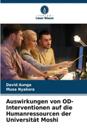 Auswirkungen von OD-Interventionen auf die Humanressourcen der Universität Moshi