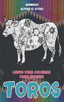 Libros para colorear para mujeres - Aliviar el estrés - Animales - Toros