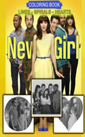 New Girl Spirals Hearts Lines Coloring Book