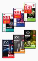 Mtg Cbse 100 Percent + 10 Years Chapterwise Topicwise Solved Papers Class 12 - Physics, Chemistry, Biology (Set Of 6 Books)