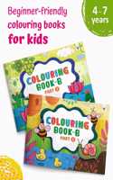 Colouring And Drawing Book For Kids | Practice Copy Color Books | Perfect Gift For Preschool, Nursery, Early Learners And Kindergarten Children | 2 To 6 Year Old | Pack Of 2