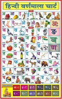 Hindi Varnmala Chart For Kids | 70X100 Cm (Extra Large Size To Attract Kids) | Non-Tearable And Waterproof (Laminated) | Hindi Alphabets And Swar, Vyanjan | Perfect For Homeschooling, Kindergarten Etc