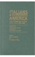 Italians to America, July 1896 - June 1897: Lists of Passengers Arriving at U.S. Ports