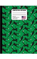 Composition Notebook Wide Ruled: Soccer Player Green Back to School Composition Book for Teachers, Students, Kids and Teens