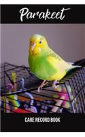 Parakeet Care Record Book