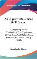 An Inquiry Into Doctor Gall's System