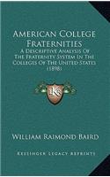 American College Fraternities