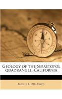 Geology of the Sebastopol Quadrangle, California