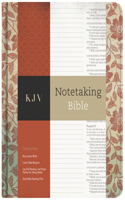 KJV Notetaking Bible, Red Floral